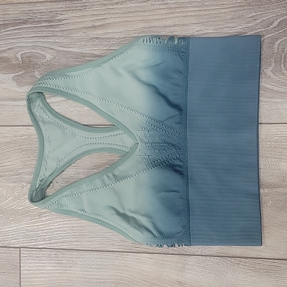 PINK Victoria's Secret Blue Ombre Racerback Sports Bra XSmall - Picture 1 of 7